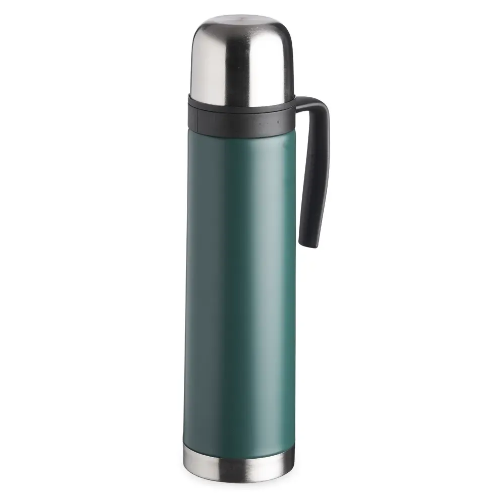 Garrafa Térmica 750ml personalizada verde com bico condutor