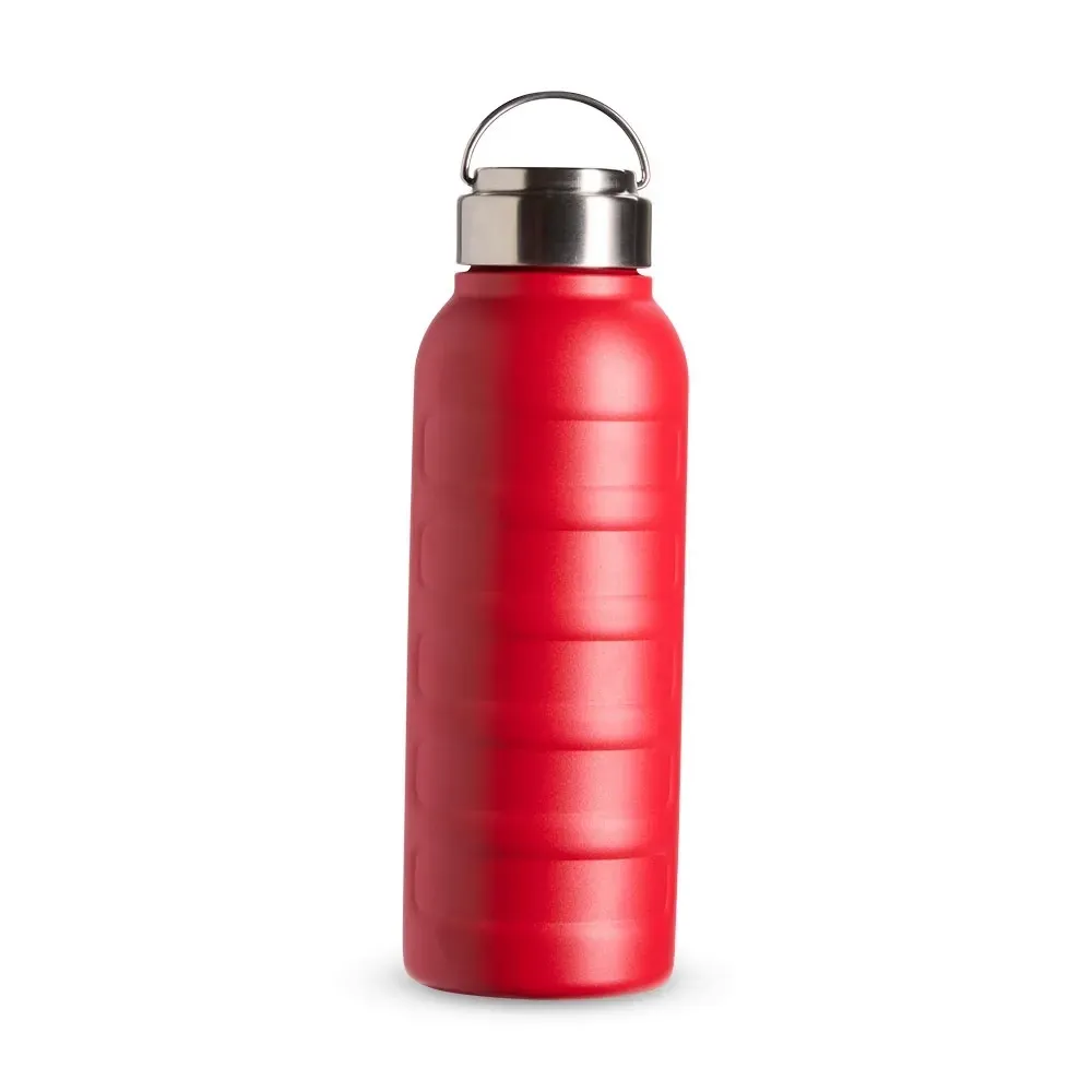 Garrafa Térmica 950ml Tampa em Inox personalizada vermelha
