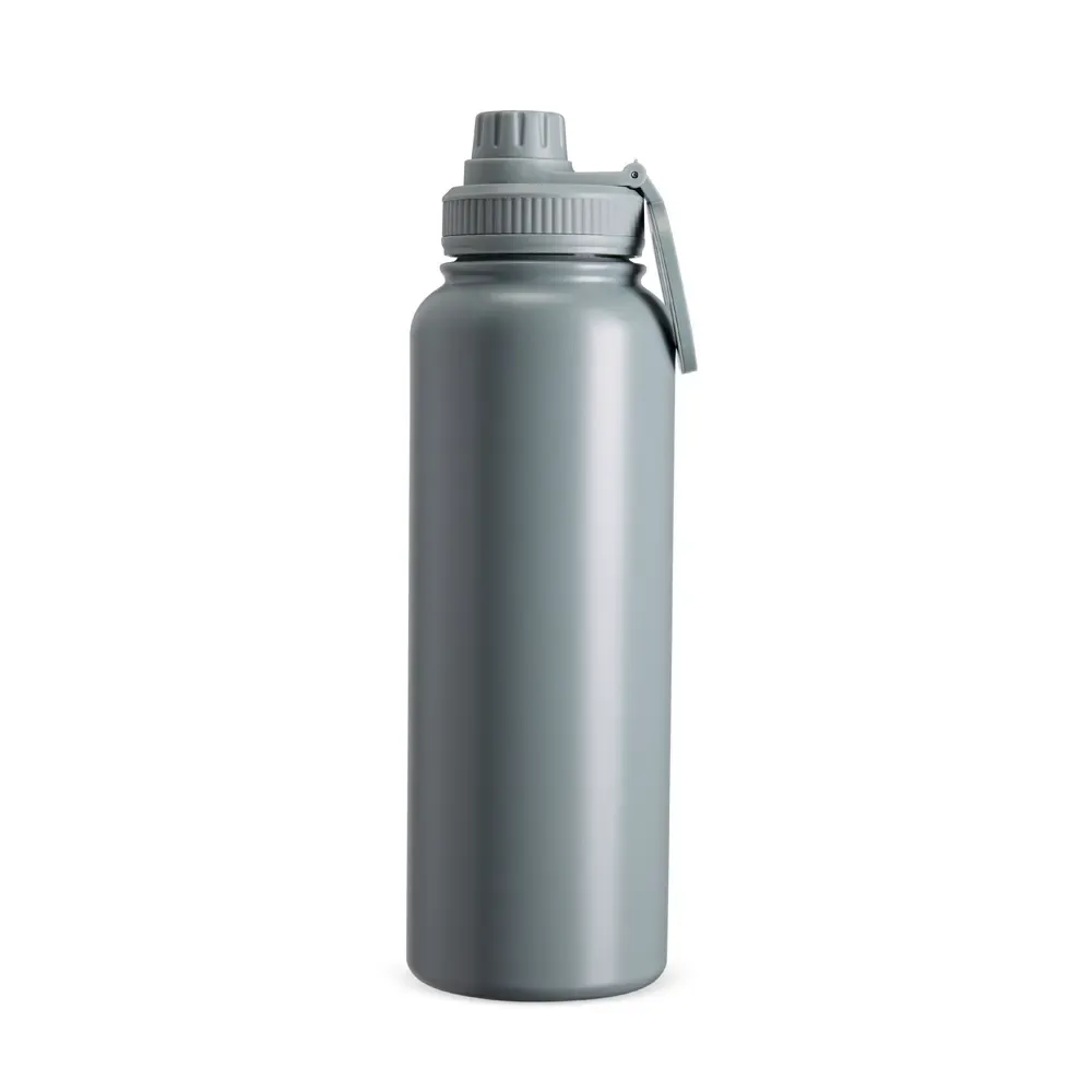 Garrafa Térmica Inox 1,2 Litros Alça Magnética personalizada cinza