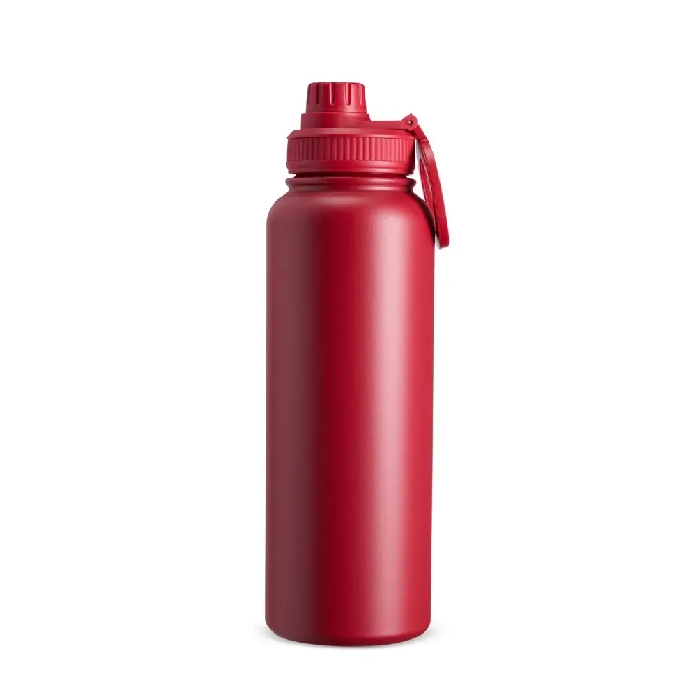 Garrafa Térmica Inox 1,2 Litros Alça Magnética personalizada vermelha