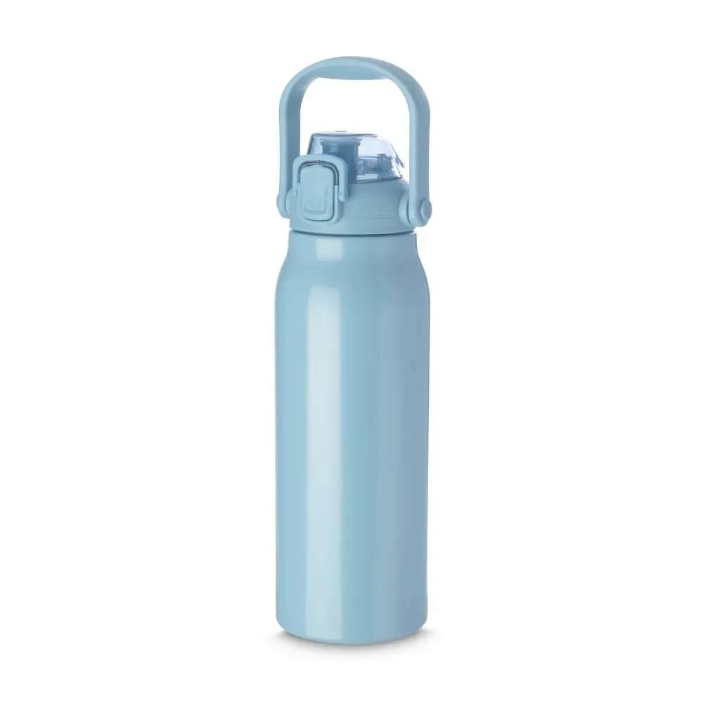 Garrafa Térmica Inox 1,6 Litros com Trava e Dois Bicos personalizada azul