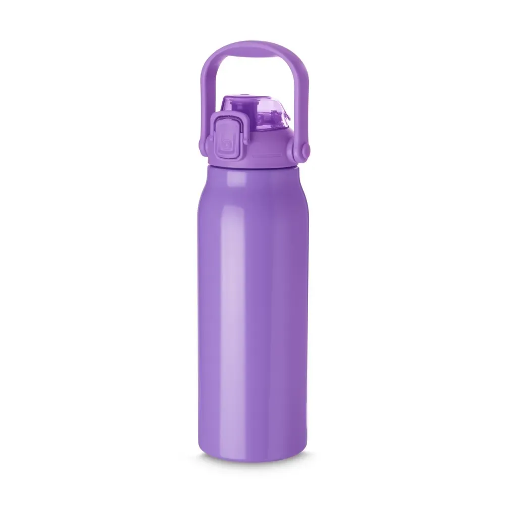 Garrafa Térmica Inox 1,6 Litros com Trava e Dois Bicos personalizada roxa