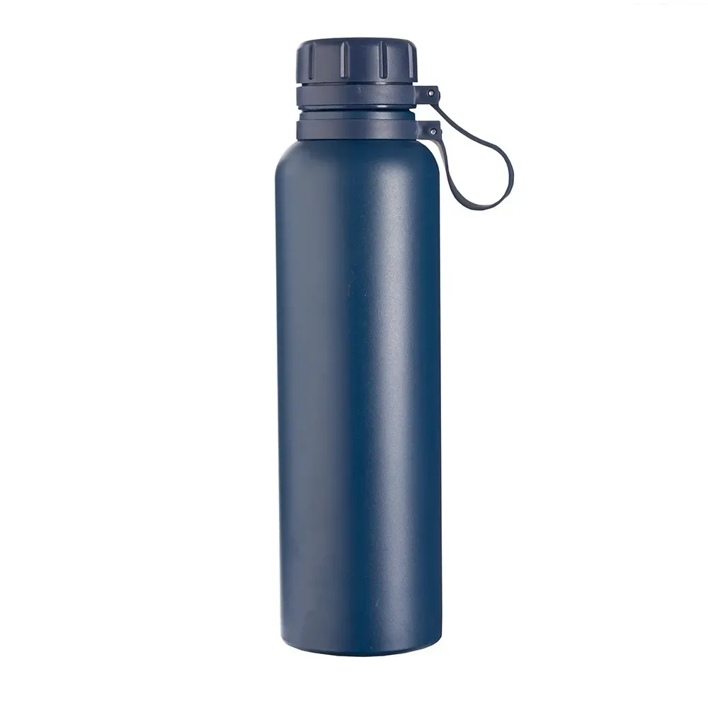 Garrafa térmica inox 1 litro com infusor personalizada azul