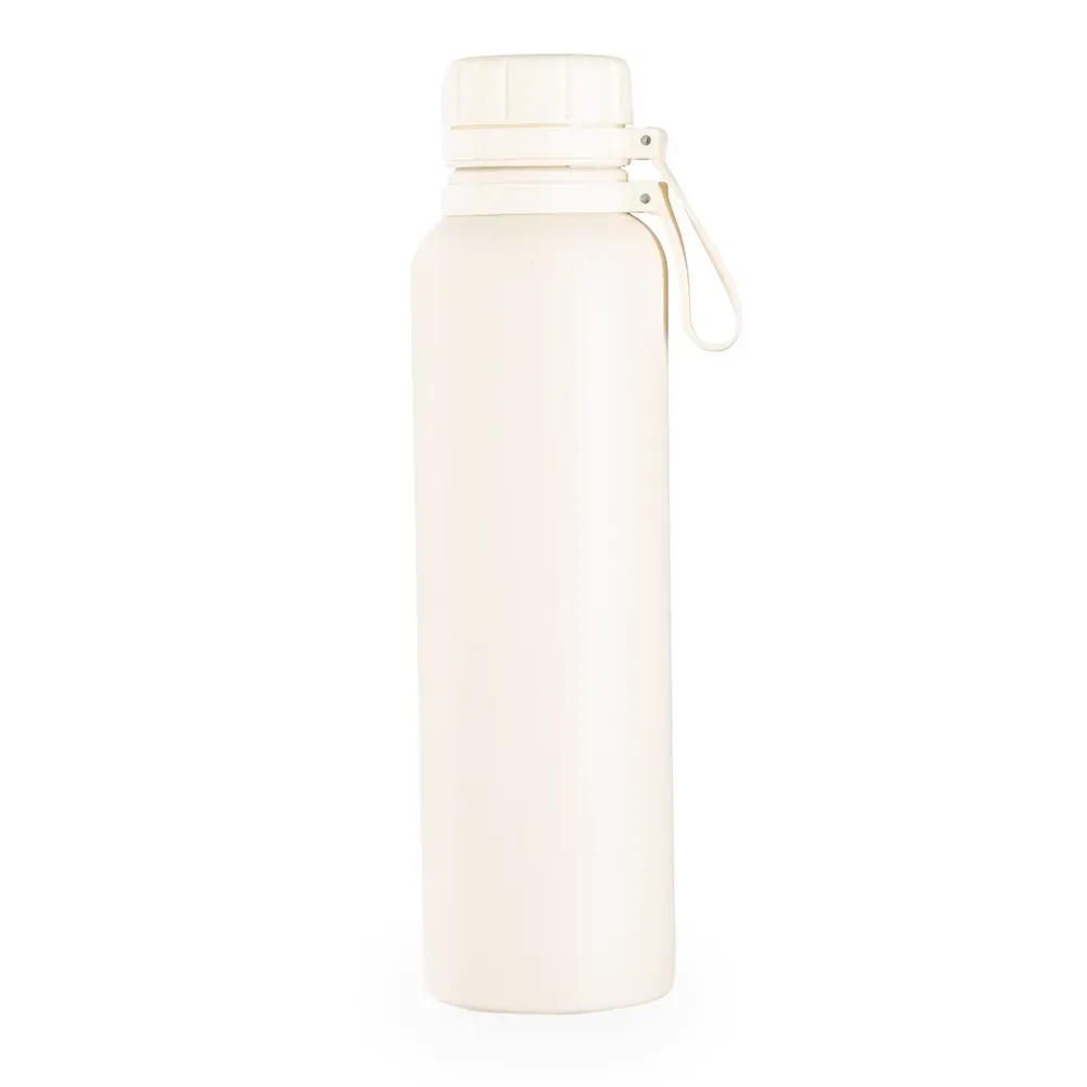 Garrafa térmica inox 1 litro com infusor personalizada branca