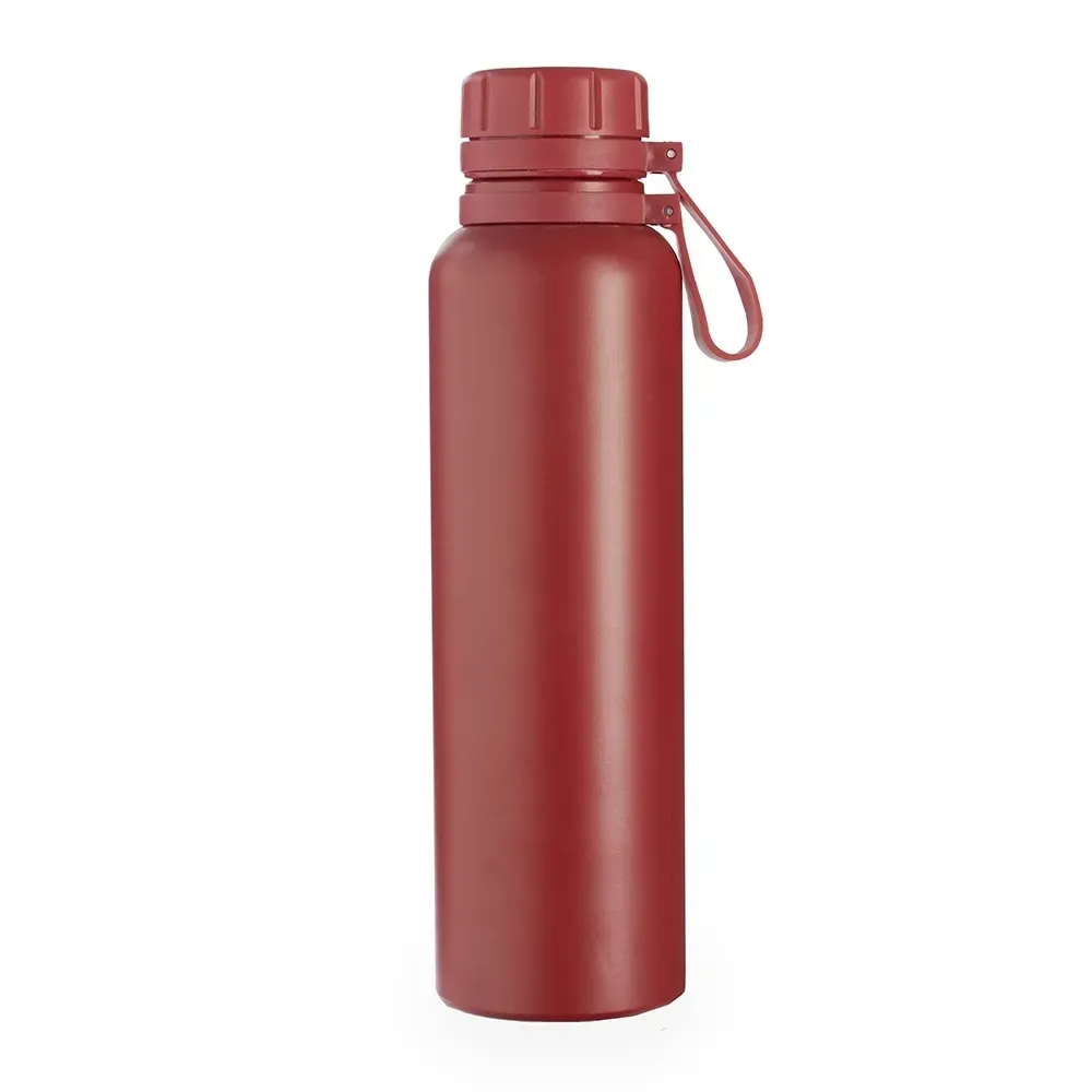 Garrafa térmica inox 1 litro com infusor personalizada vermelha