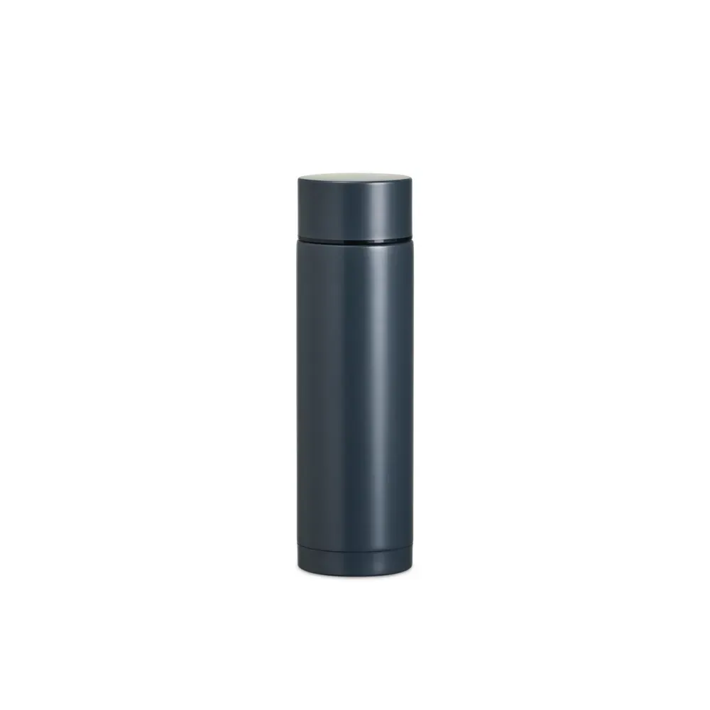 Garrafa Térmica Inox 320ml Branco e Cinza personalizada cinza