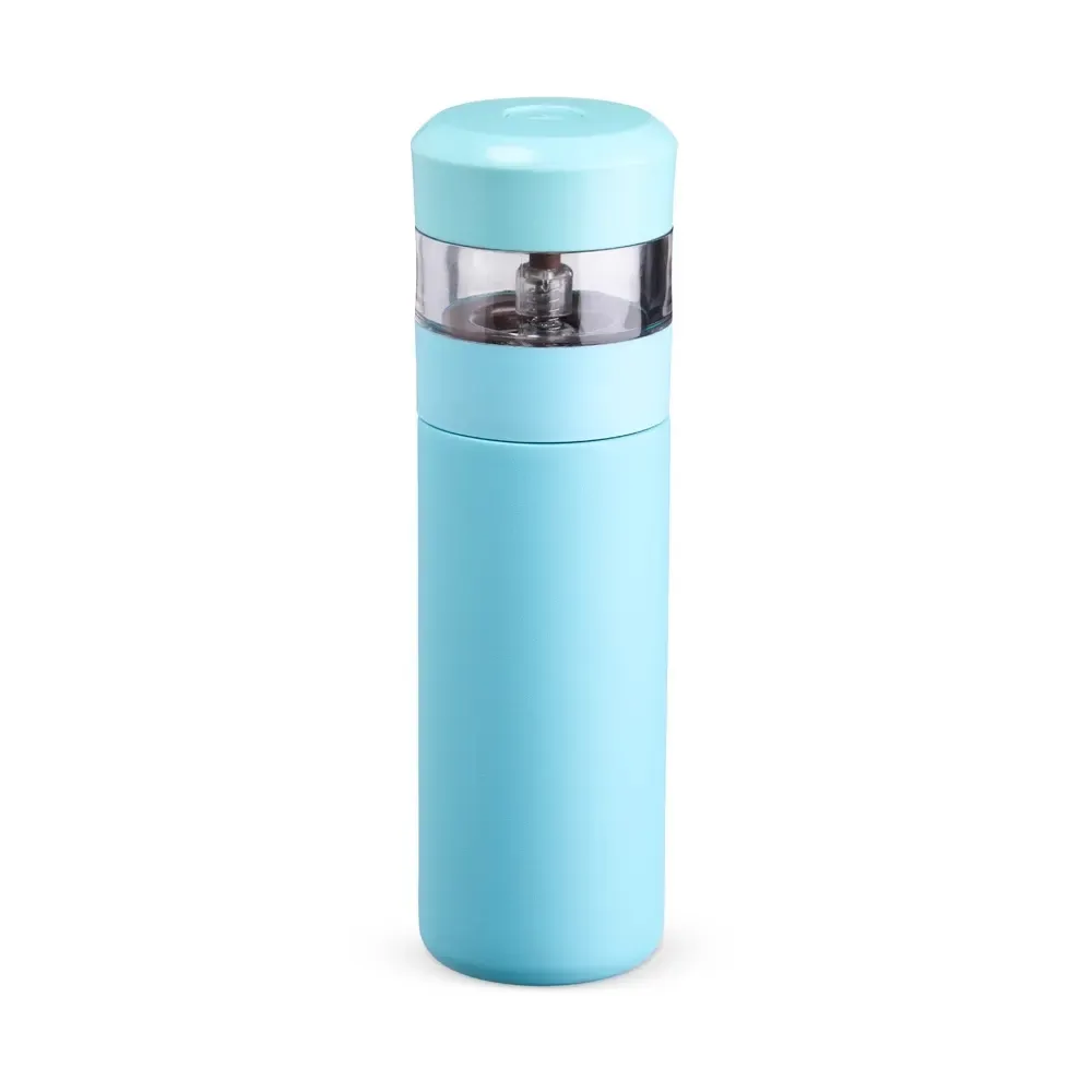 Garrafa Térmica Inox 350ml com Infusor Integrado personalizada azul