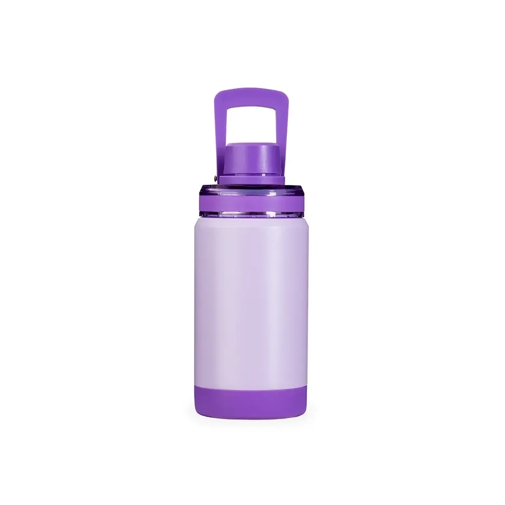 Garrafa Térmica Inox 400ml Base Removível roxa