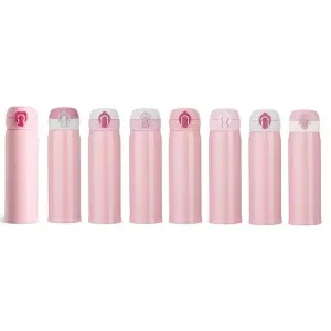 Garrafa Térmica Inox 400ml colorida personalizada cores mistas