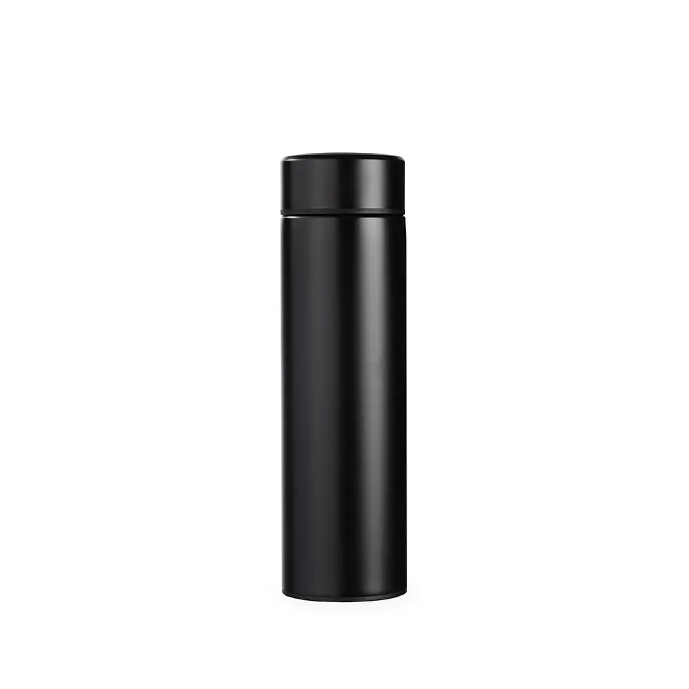Garrafa Térmica Inox 400ml com Infusor personalizada preta