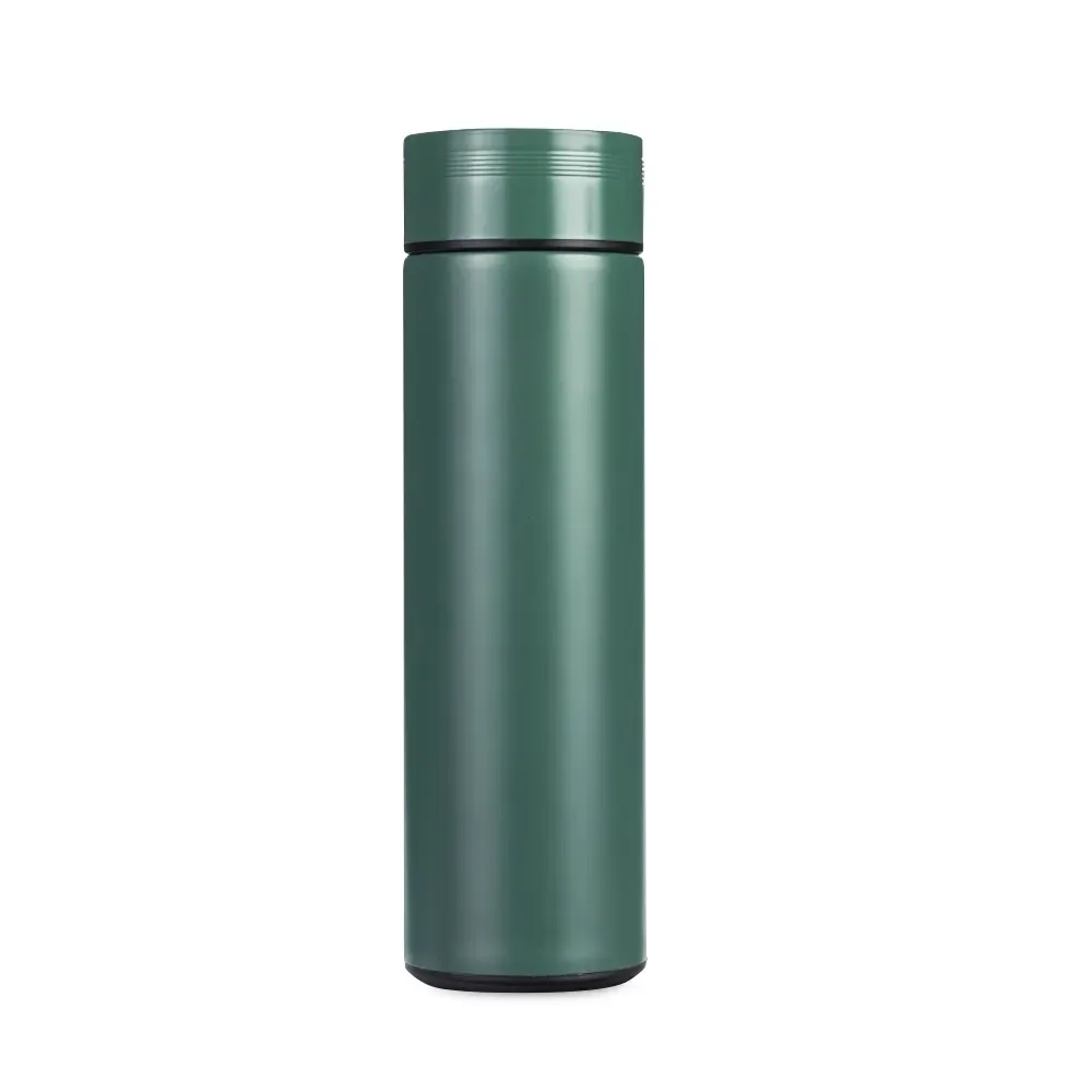 Garrafa Térmica Inox 480ml com Infusor personalizada verde escuro
