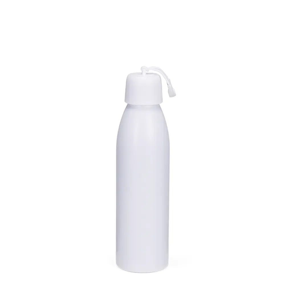 Garrafa Térmica Inox 500ml Alça de Nylon personalizada branca