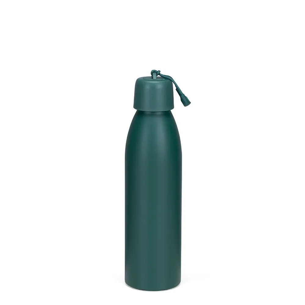 Garrafa Térmica Inox 500ml Alça de Nylon personalizada verde