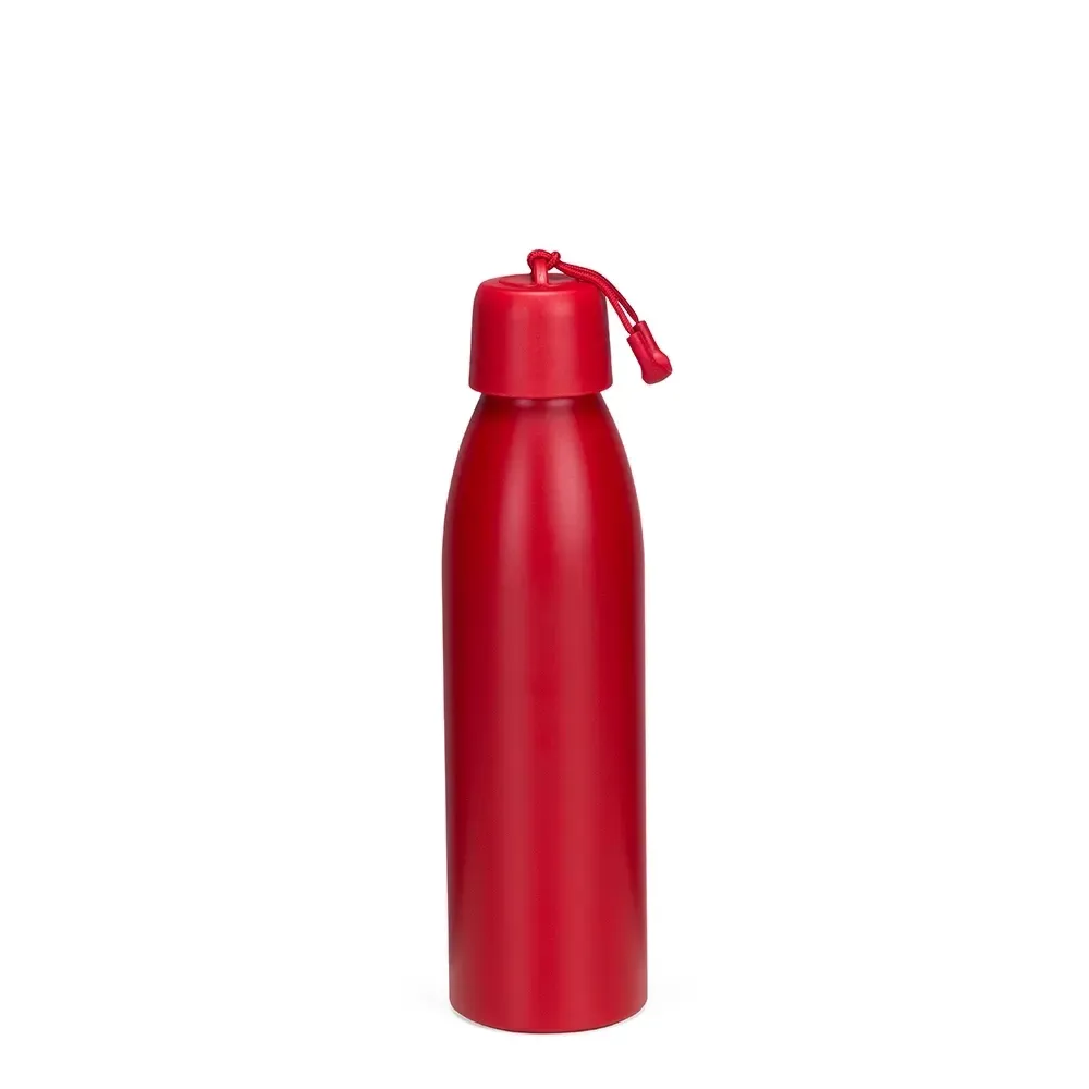 Garrafa Térmica Inox 500ml Alça de Nylon personalizada vermelha