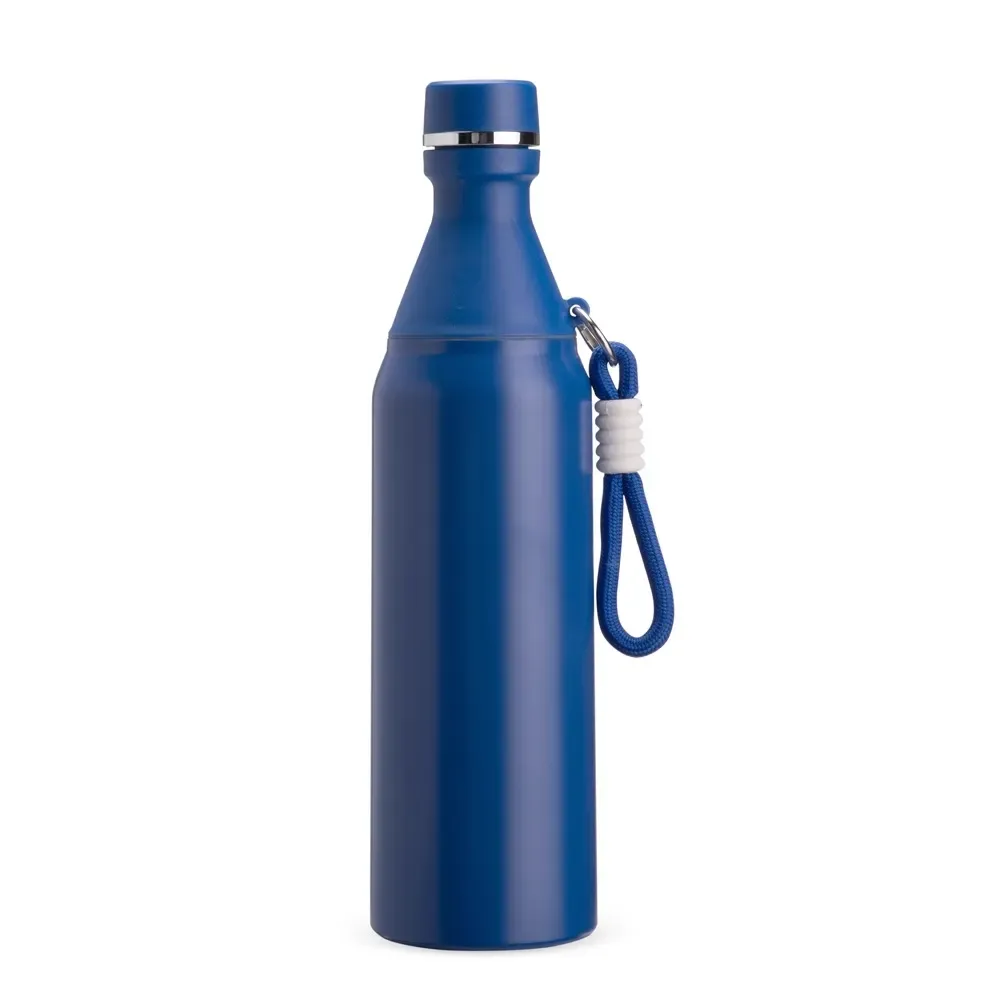 Garrafa Térmica Inox 500ml Copo Removível azul escuro