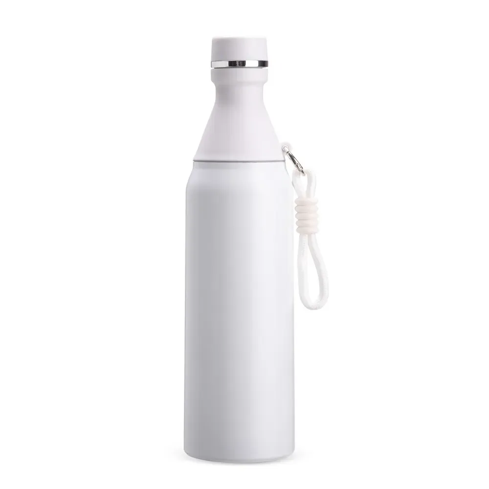 Garrafa Térmica Inox 500ml Copo Removível branca