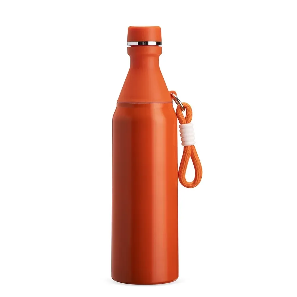 Garrafa Térmica Inox 500ml Copo Removível laranja