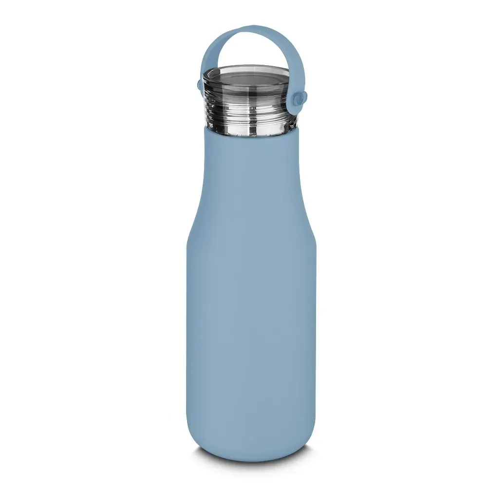 Garrafa Térmica Inox 500ml com Filtro personalizada azul