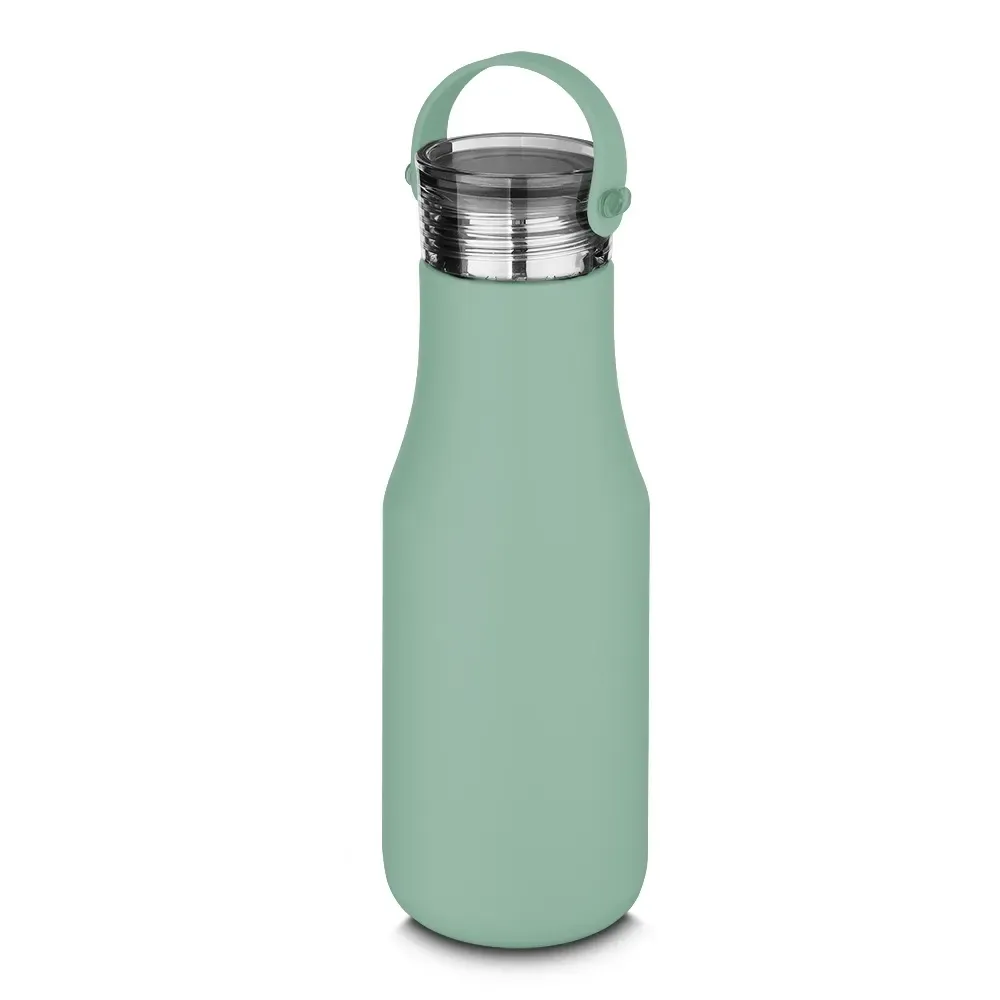 Garrafa Térmica Inox 500ml com Filtro personalizada verde