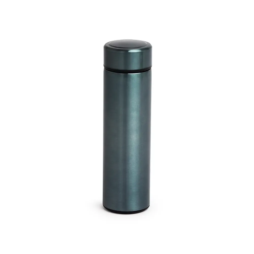 Garrafa térmica inox 500ml com infusor personalizada grafite