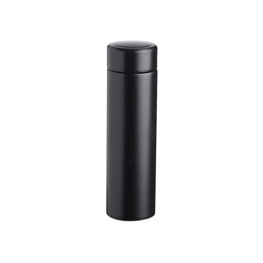 Garrafa térmica inox 500ml com infusor personalizada preta
