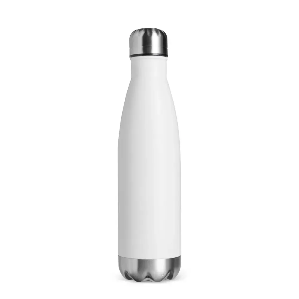 Garrafa Térmica Inox 500ml Pintura Spray personalizada branca