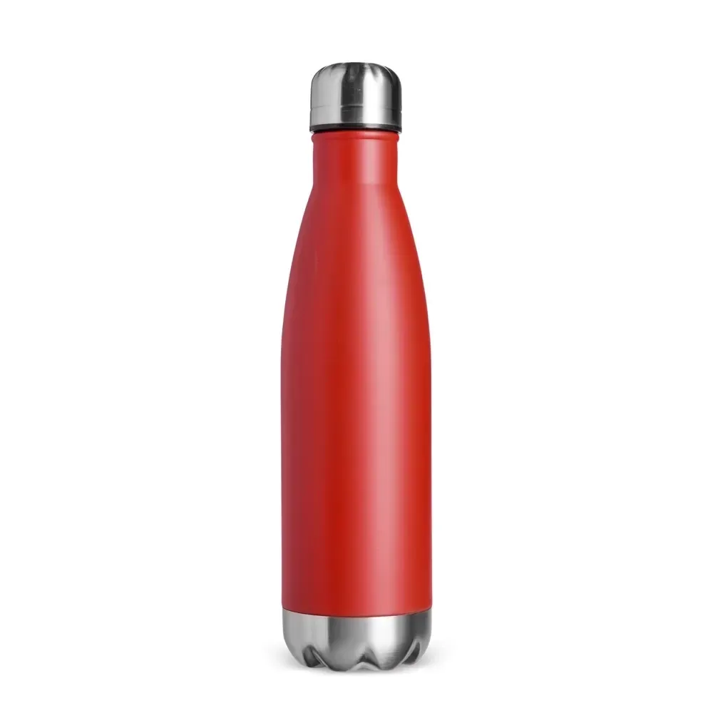 Garrafa Térmica Inox 500ml Pintura Spray personalizada vermelha