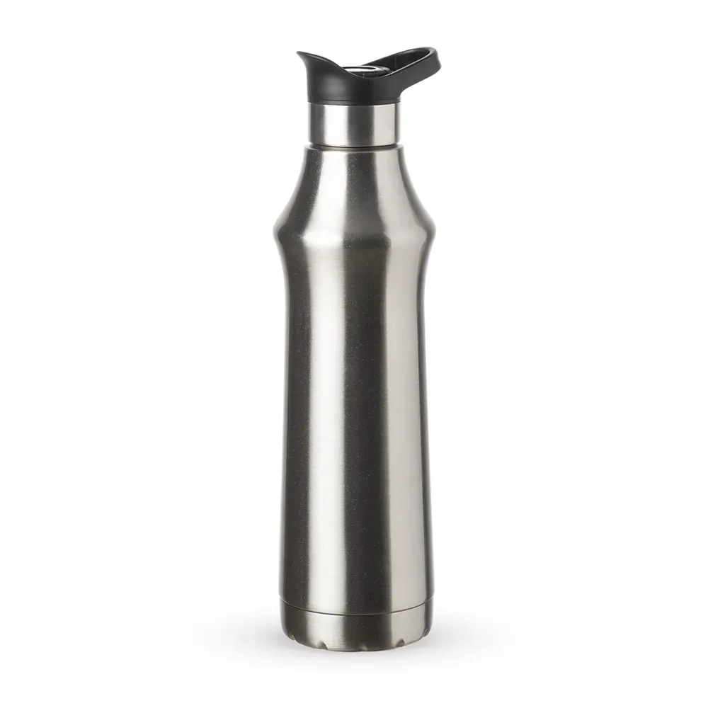 Garrafa térmica inox 500ml tampa clique personalizada cor inox