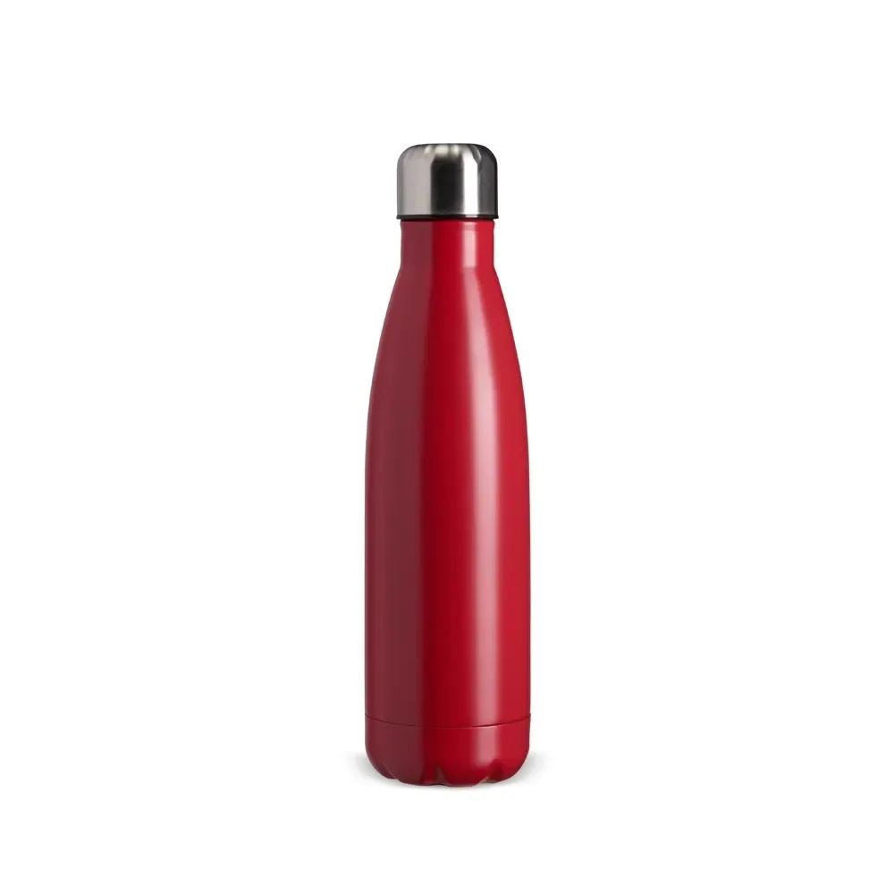 Garrafa Térmica Inox 500ml Tampa Rosqueável personalizada vermelha