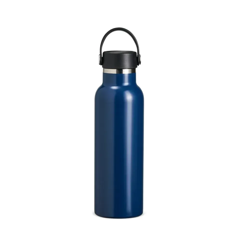 Garrafa Térmica Inox 550ml Parede Dupla personalizada azul