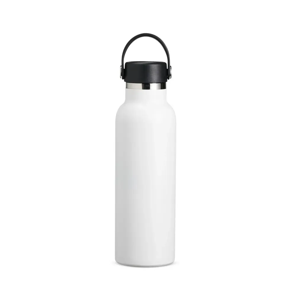 Garrafa Térmica Inox 550ml Parede Dupla personalizada branca