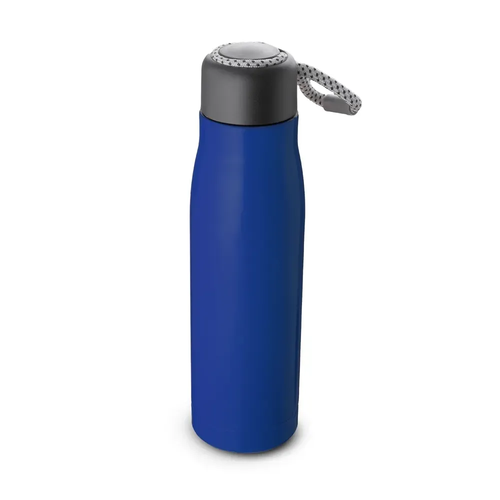 Garrafa Térmica Inox 550ml Tampa Plástica personalizada azul