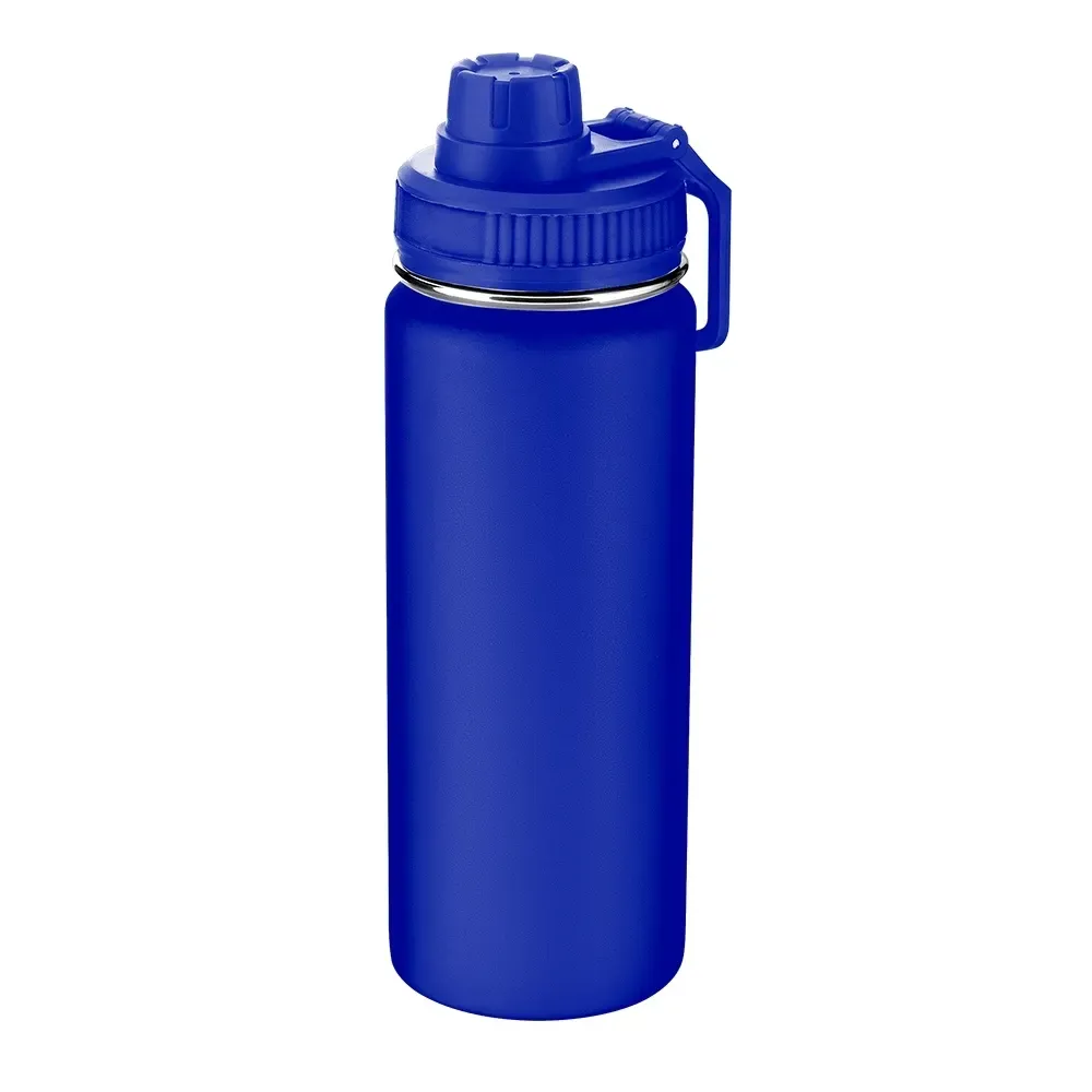 Garrafa Térmica Inox 570ml personalizada azul escuro