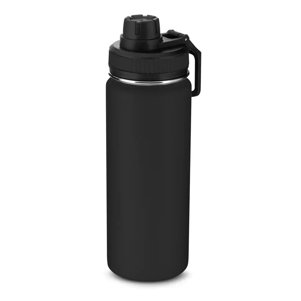 Garrafa Térmica Inox 570ml personalizada preta