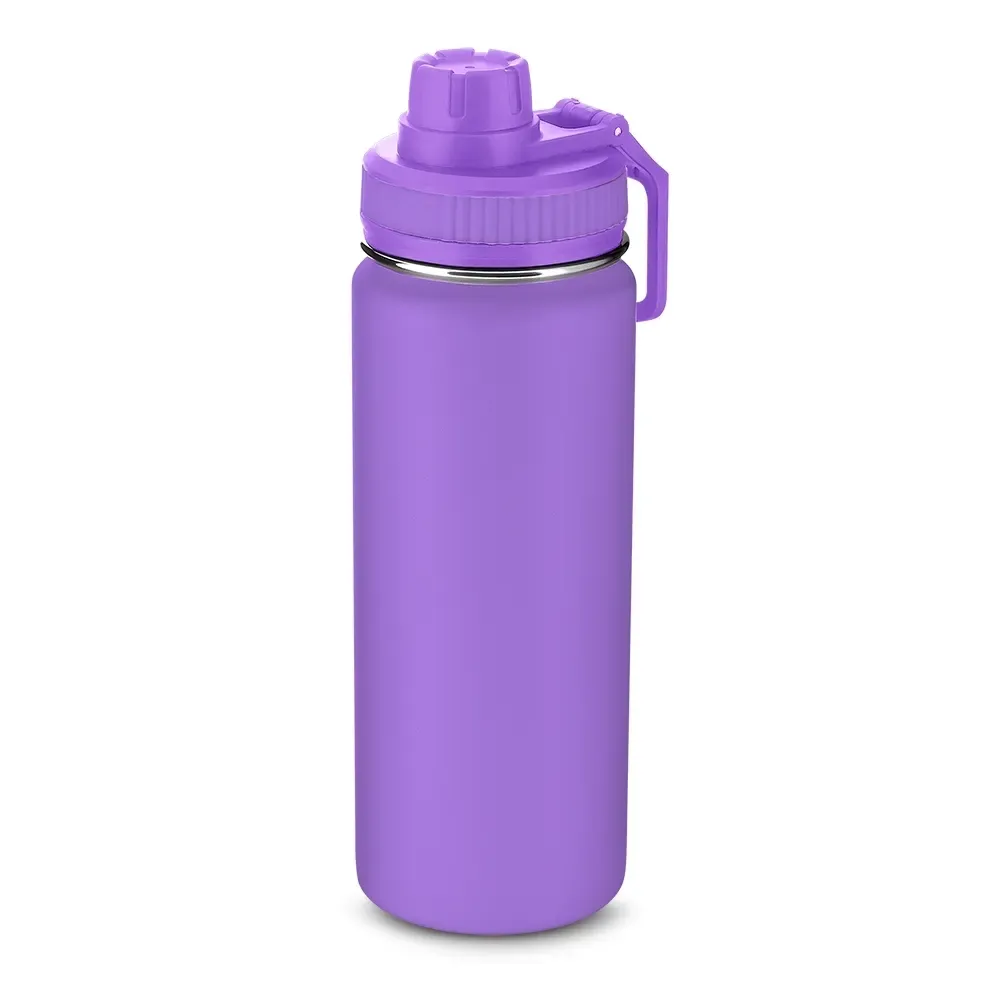 Garrafa Térmica Inox 570ml personalizada roxa