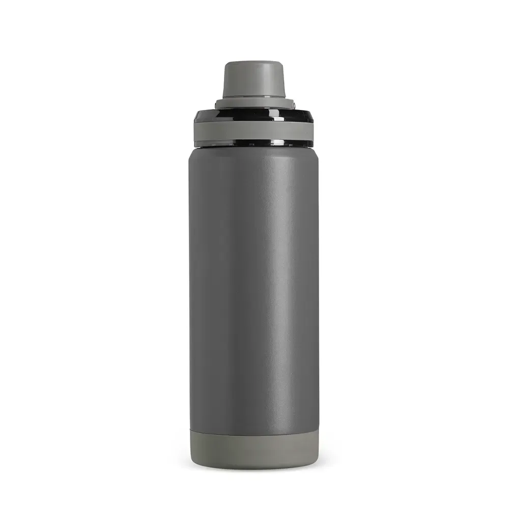 Garrafa Térmica Inox 600ml Protetor de Base cinza