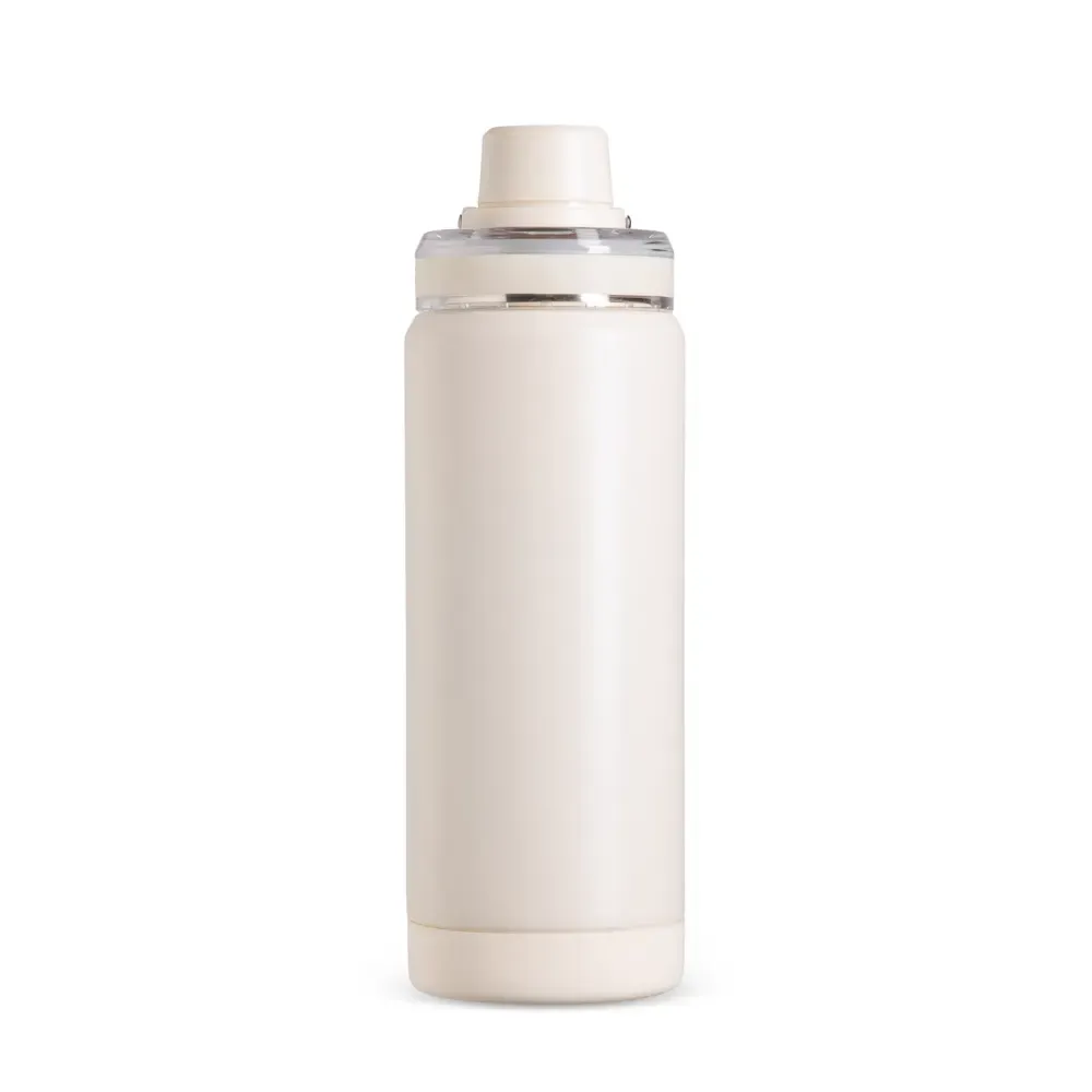 Garrafa Térmica Inox 600ml Protetor de Base creme