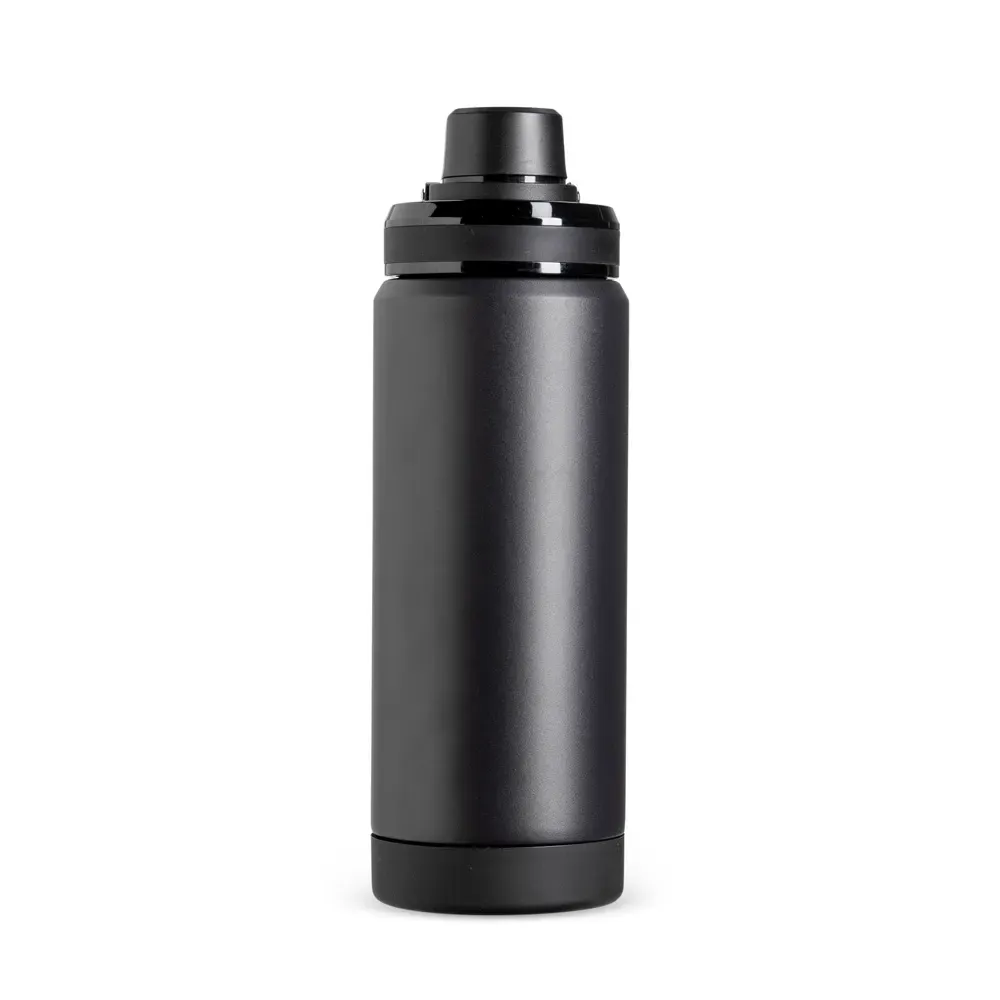 Garrafa Térmica Inox 600ml Protetor de Base preta