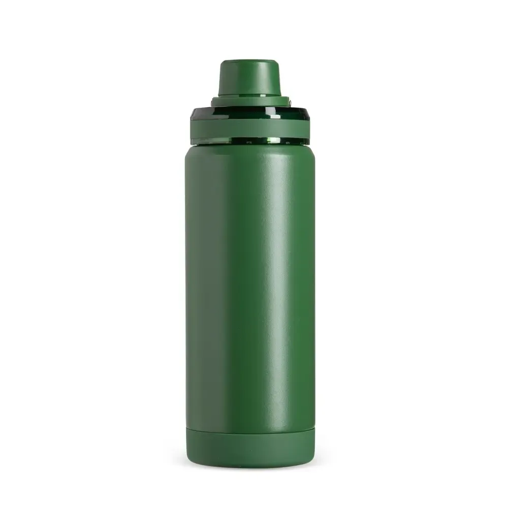 Garrafa Térmica Inox 600ml Protetor de Base verde