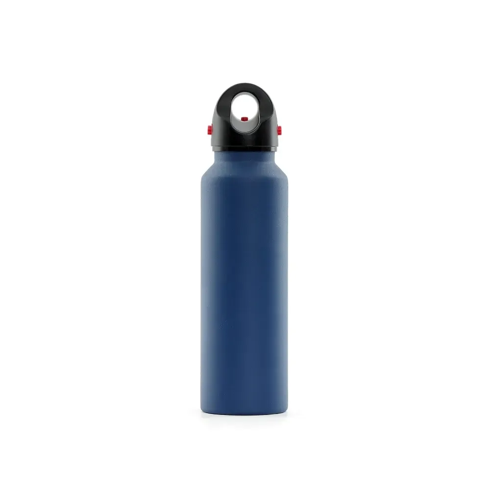 Garrafa Térmica Inox 620ml com Válvula de Exaustão personalizada azul ciano