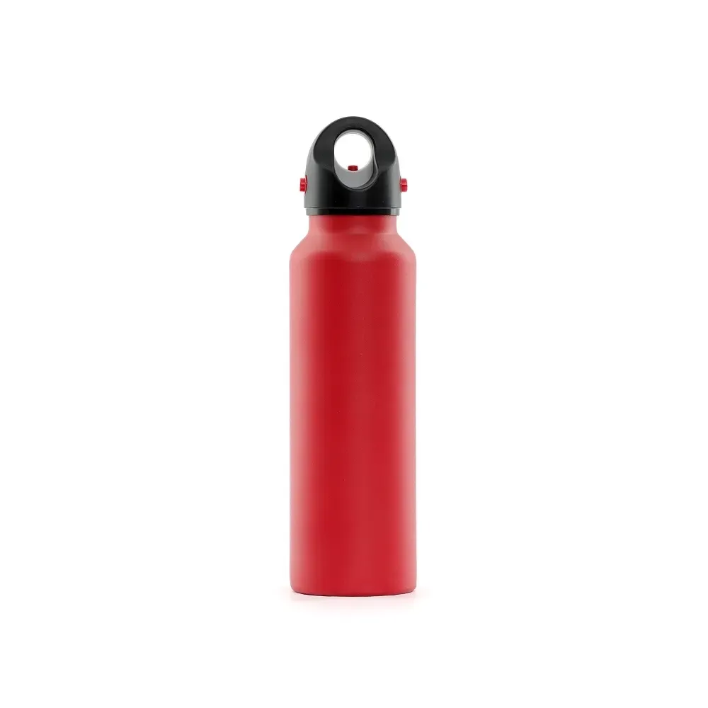 Garrafa Térmica Inox 620ml com Válvula de Exaustão personalizada vermelha