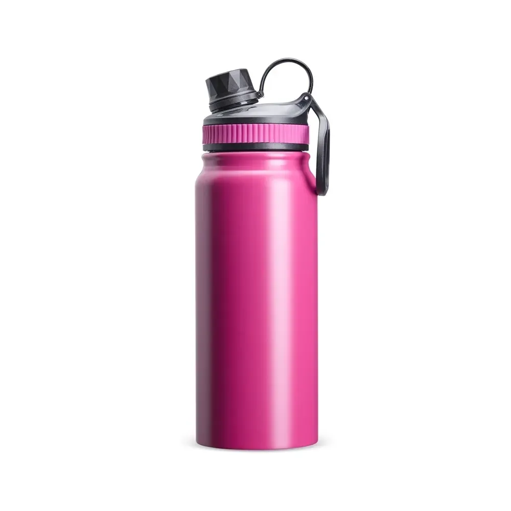 Garrafa Térmica Inox 650ml Base Antiderrapante personalizada roxa