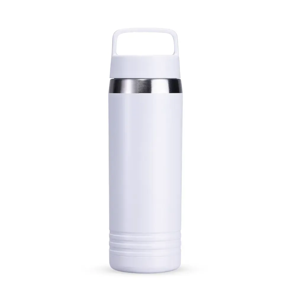 Garrafa Térmica Inox 700ml Alça Fixa na Tampa branca