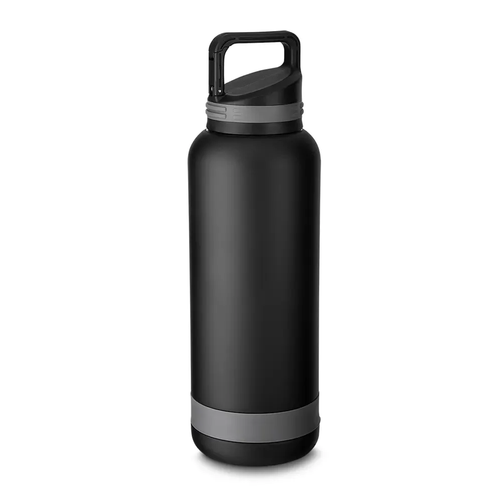 Garrafa Térmica Inox 700ml com Alça Gancho personalizada preta