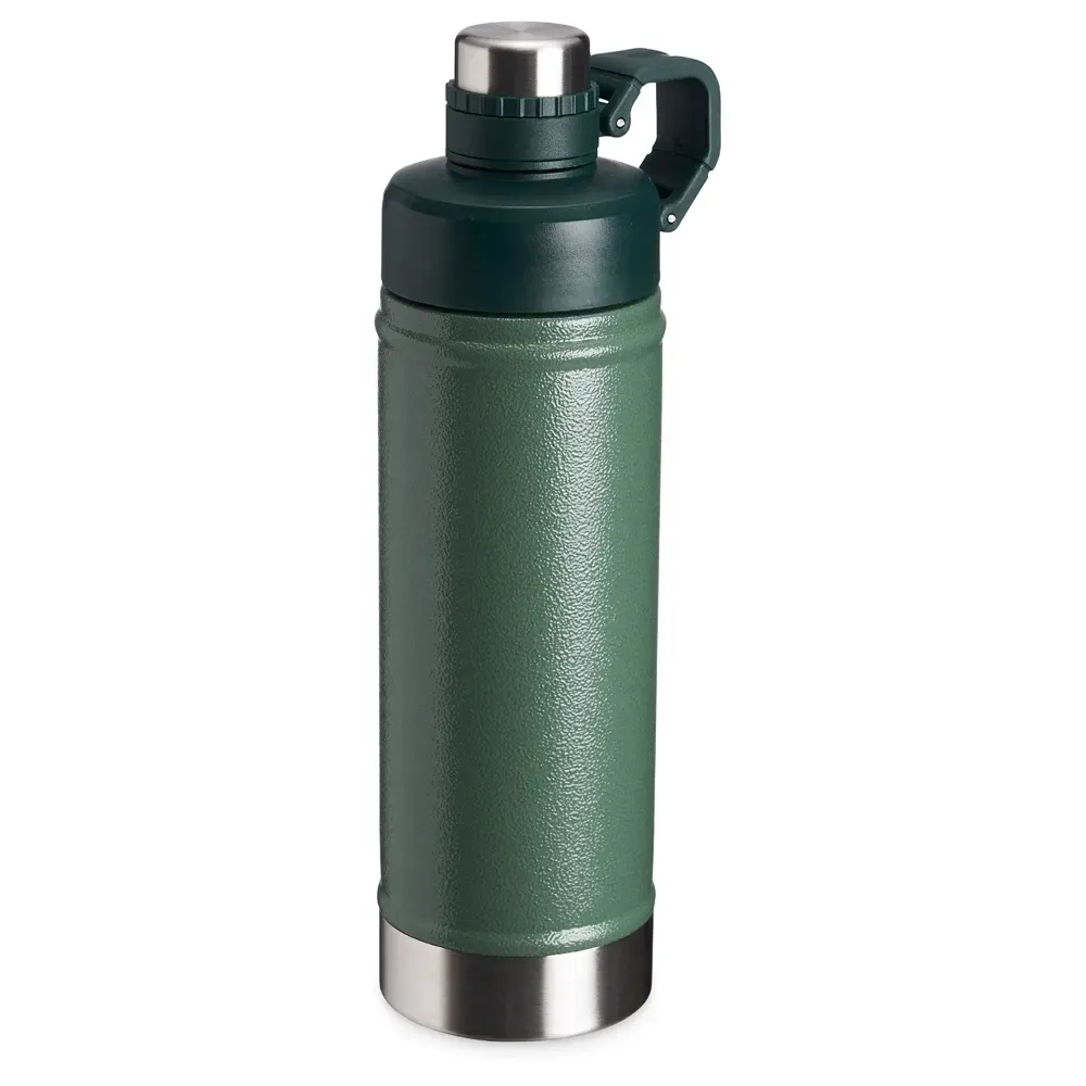 Garrafa térmica inox 700ml tampa protetora personalizada verde