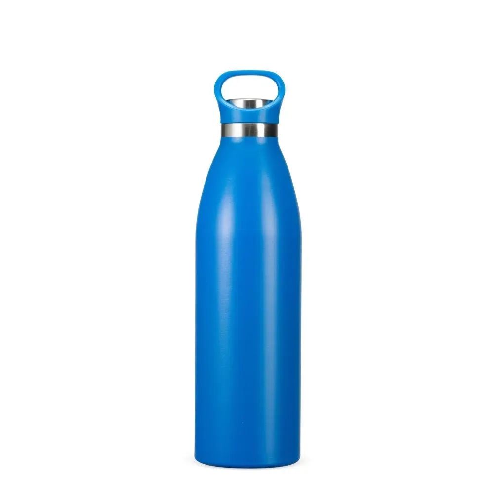 Garrafa Térmica Inox 750ml com Alça Fixa personalizada azul