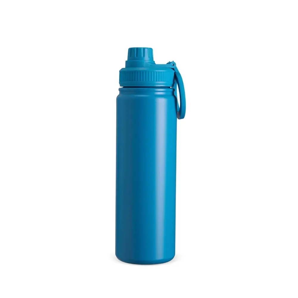 Garrafa Térmica Inox 750ml Alça Magnética personalizada azul
