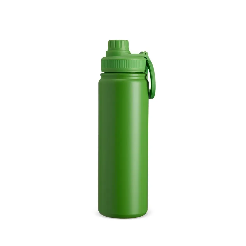 Garrafa Térmica Inox 750ml Alça Magnética personalizada verde