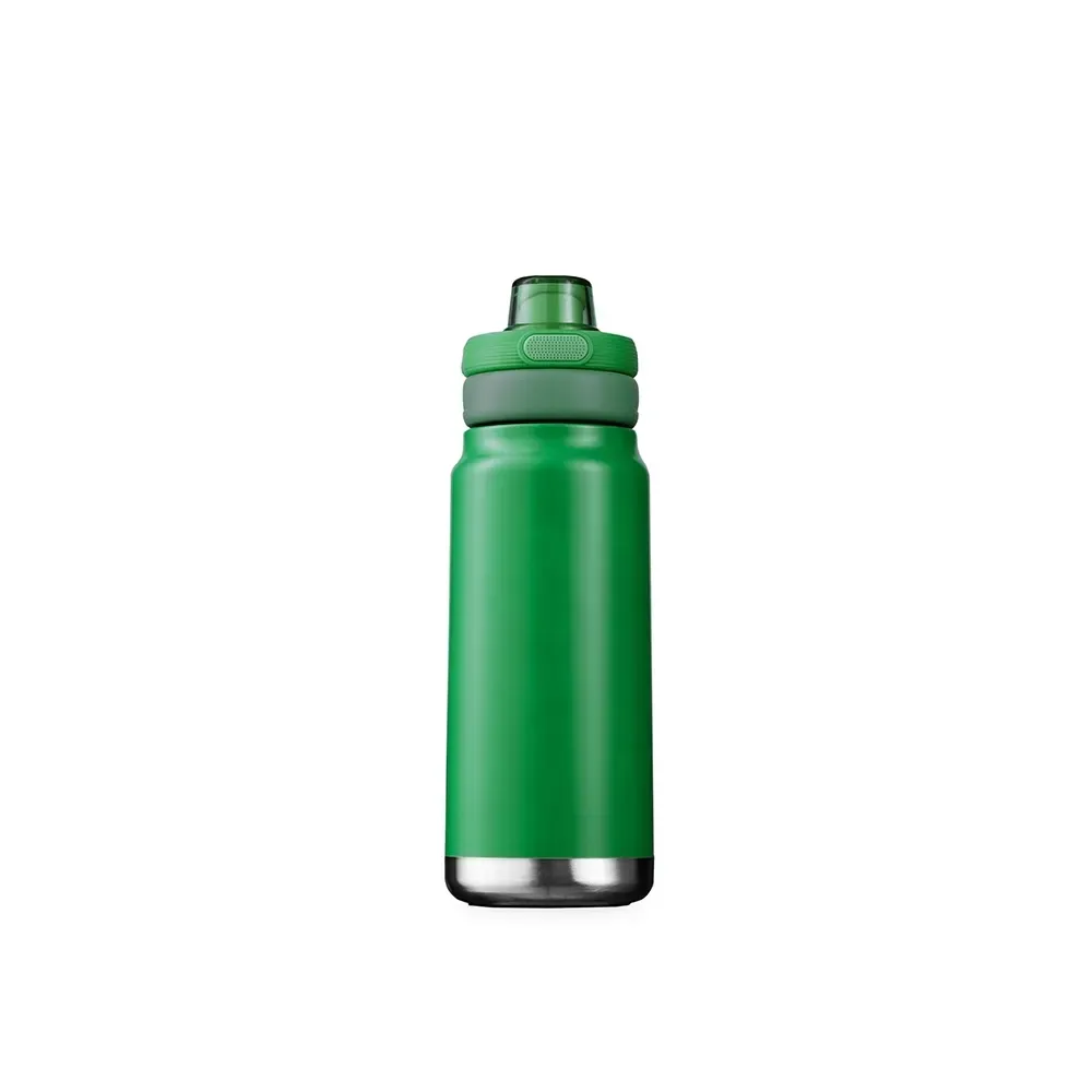 Garrafa Térmica Inox 750ml Bocal Duplo personalizada verde