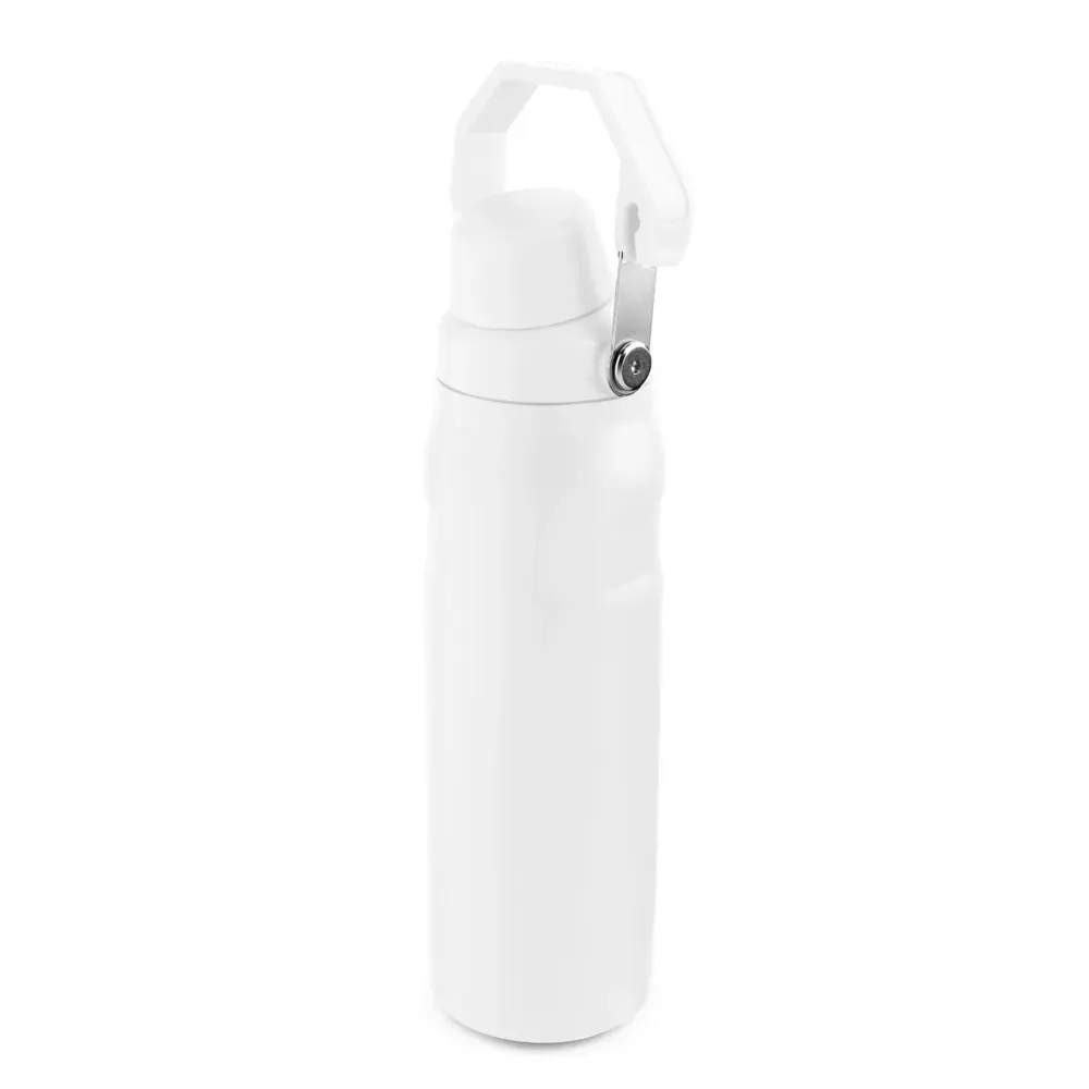 Garrafa Térmica Inox 750ml Protetor de Bocal personalizada branca